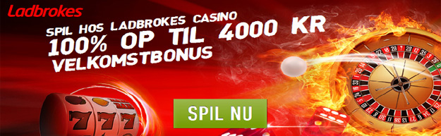 Ladbrokes Casino - 100% op til 4000 DKK!